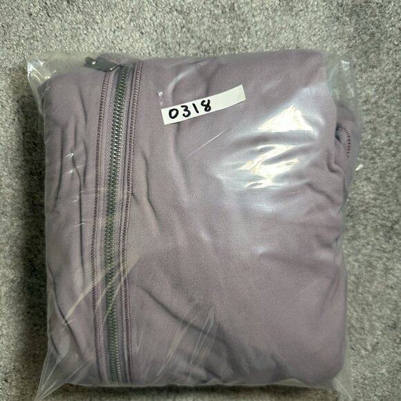 Lululemon Every Journey Hoodie Jacket Sz 12 Asymmetric Full Zip Frosted Mulberry - Picture 14 of 14